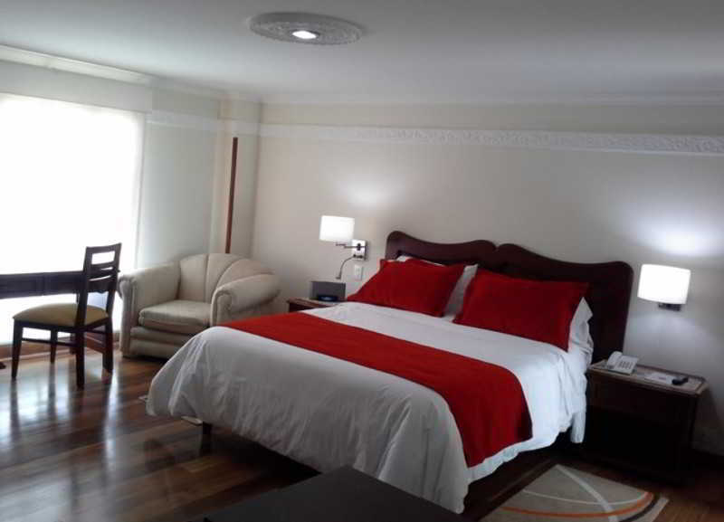 Hotel Santa Lucia Boutique Spa Bogotá Kültér fotó A bedroom in a hotel
